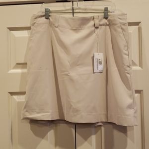 Nike golf dri-fit khaki skirt size 14 NWT